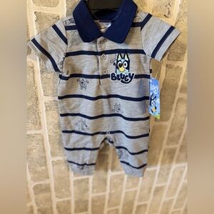 Bluey Striped Kids One Piece